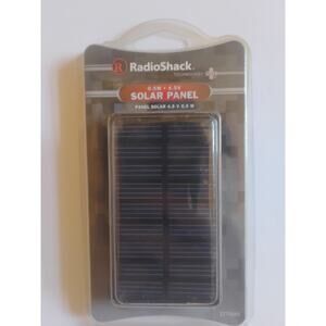 Solar Panel 4.5 VDC / 0.5 Watts RadioShack 277-0045 With Leads NOS